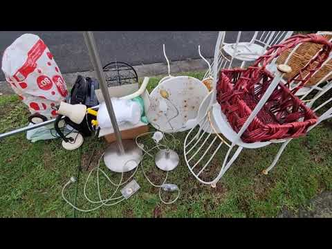 I found a package! And inside...the chain turned out to be gold! Not a dump, but a flea market. A...