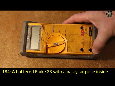 184 - A battered Fluke 23 with a nasty surprise inside