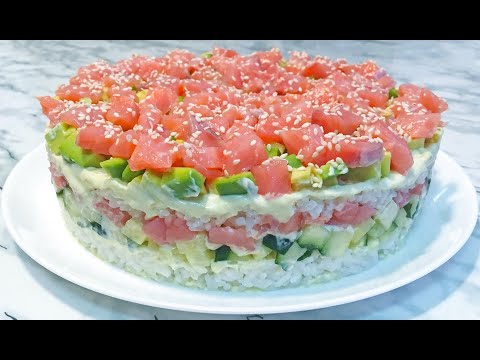 SUSHI Salad: Incredibly Delicious and Very Beautiful / Lazy Sushi / Sushi Salad