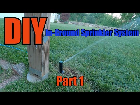 DIY Orbit In-Ground Sprinkler System Part 1!