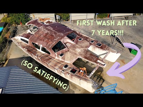 The Pressure Wash EVERYONE'S Been Waiting For - 56ft Abandoned Cat 💦