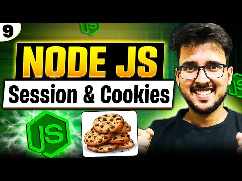 Session cookies and tokens in node js 🔥 node js complete tutorial #princebhai