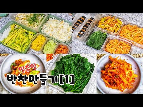 ver.1| 하루만 고생하면 일주일이 편해져요~👍| 식비도 아끼고 내 시간도 아끼고!!| 밀키트,일주일반찬 미리 만들어 보관하세요.