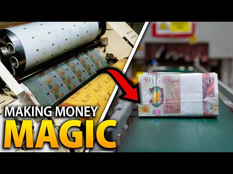 Inside the Pound Banknote Factory: The Making of the £50 Note - British Pound Bills Production