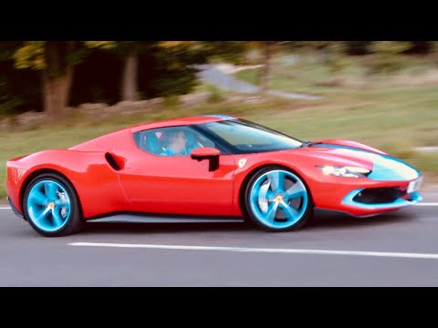 Ferrari 296 GTB hybrid supercar on-road review. Which is better, this or the Ferrari SF90?