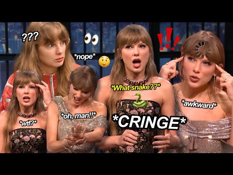 Taylor Swift being funny and cringe in interviews (try not to laugh) 😂