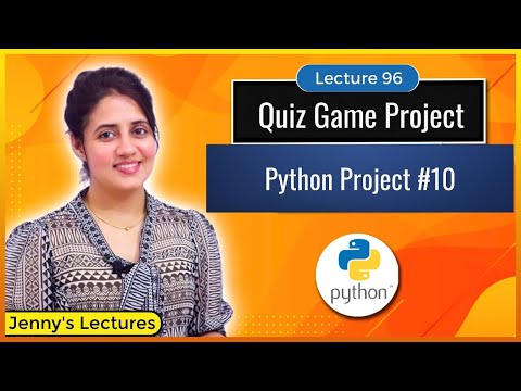 Python Project for beginners| Quiz Game Project | Python for Beginners #lec96