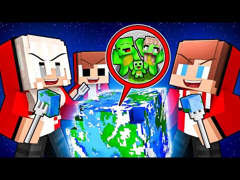 JJ Family EAT the WORLD in Minecraft (Maizen)