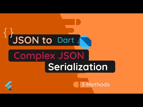 @flutterdev - Complex JSON Serialization in Dart | 3 Methods | JSON to Dart/Flutter
