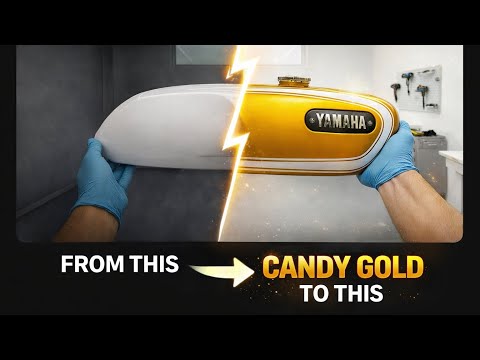 How To PAINT a Motorcycle Fuel Tank in CANDY | Step-By-Step Guide
