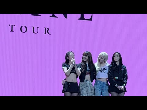 Blackpink Deadline World Tour Hong Kong Day3 Talking before the last song