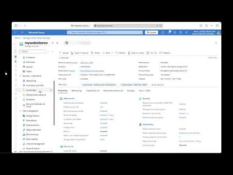 Host Static Websites on Azure Blob Storage Public & Private Access + Soft Delete Explained