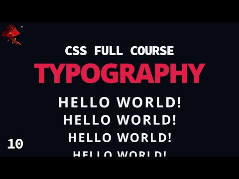 Learn All The CSS Typography Properties In 12 Minutes