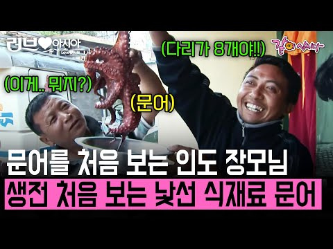 문어를 생전 처음보는 인도 장모님?! 한국인 사위가 가져온 한국 식재료에 당황하고 마는데... [러브인아시아] | KBS 2012.09.04