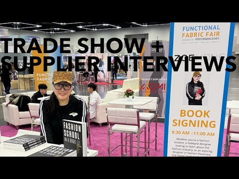 Talking to Suppliers at the Functional Fabric Fair!