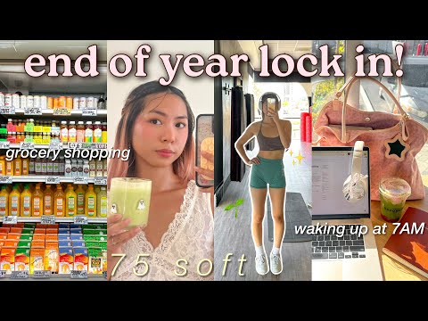 LOCK IN DIARY: glowing up my life in 24 hours 🌱 (starting 75 SOFT + waking up at 7AM ⭐️)