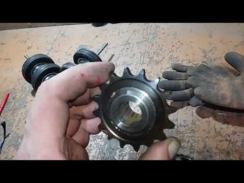 Детский снегоход (этап 3 катлы,валы,звезды)