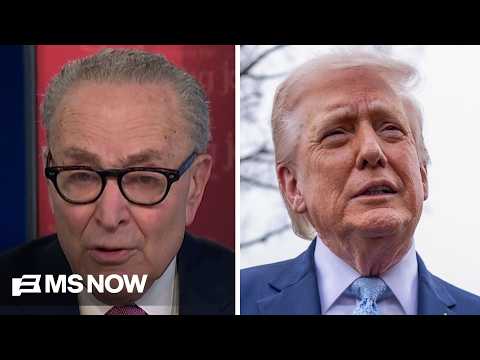 Sen. Schumer: Trump is tying himself in a triple-knot