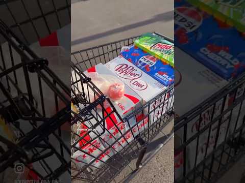 Stocking up on John soda and popcorn at Safeway