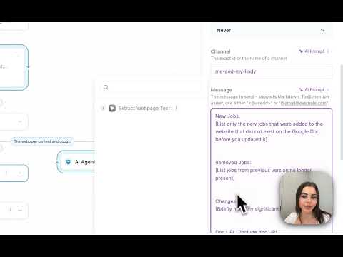 AI-powered web monitoring with Slack updates