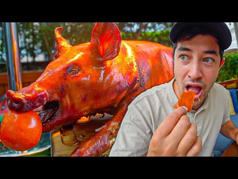 I Ate Filipino LECHON & Hawker Street Food in SINGAPORE 🇸🇬