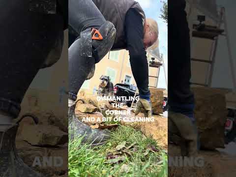 Finishing the Top Corner of the Wall—Stone Jigsaw Style!