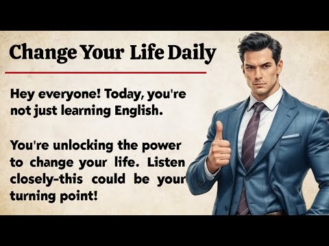 Change Your Life 🔥| English Listening Practice | Learn English Through Story