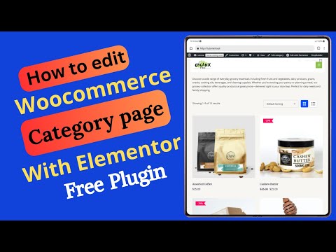 How to Edit WooCommerce Category Page with Elementor FREE Plugin