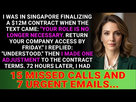 They Announced My Role Was "No Longer Necessary" While I Was Closing A $12M Deal Overseas