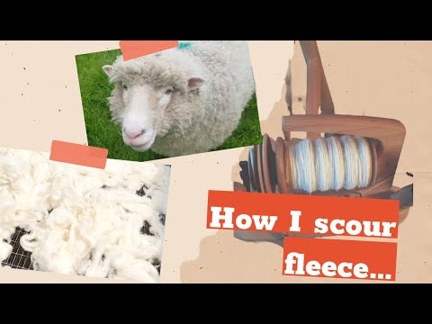Fleece to Yarn Part 1 - Washing and scouring fleece on the farm