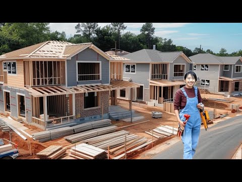 💡天才女孩拆掉6年竹屋，历时3个月，自己一个人再深山建造一座不漏雨的房子！Genius girl spent 2 months building a cement house 林果儿