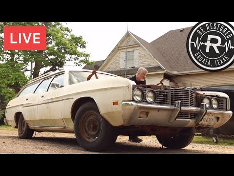 LIVE Forgotten 1972 Ford Galaxie 500 Station Wagon | Will It Run After 20 Years? | RESTORED