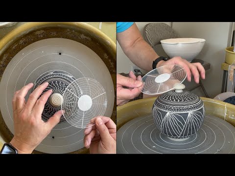 515. Making a Lidded/Covered Jar with Chattering & Sgraffito Decoration with Hsin-Chuen Lin 林新春 蓋罐示範