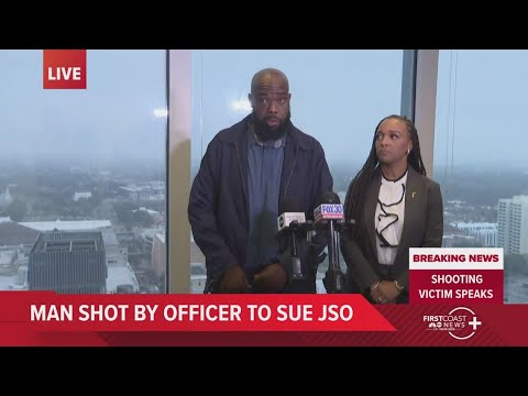 FULL PRESS CONFERENCE: Man shot with own gun during traffic stop search announces plans to sue JSO
