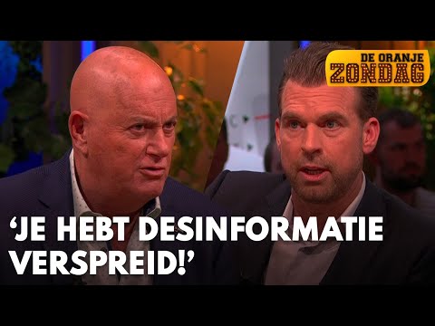 Discussie tussen Jack en Rutger bij De Oranjezondag: 'Je hebt desinformatie verspreid!'