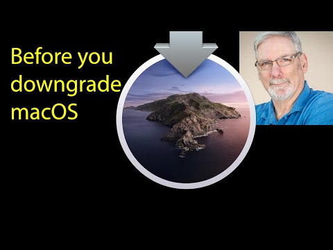 Before you downgrade macOS