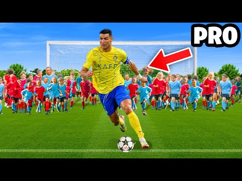 100 KIDS vs 1 Pro In A Football Match!