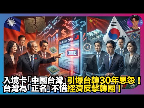 【震撼分析】入境卡「中國台灣」引爆台韓30年恩怨｜台灣為「正名」不惜經濟反擊韓國｜娛樂爆爆爆