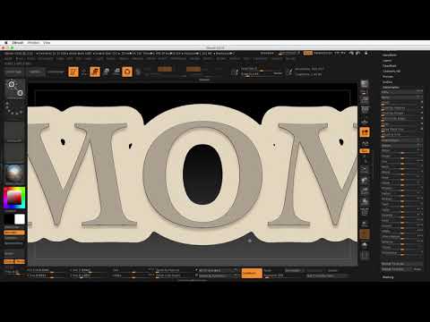 Mother's Day or Name Charm in ZBrush