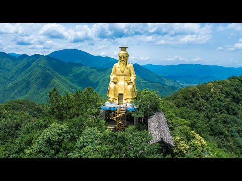 中国活了800年的彭祖神像，沿途矗立着30座废弃百官石像，这里发生过什么？Abandoned deities in the deep mountains of China