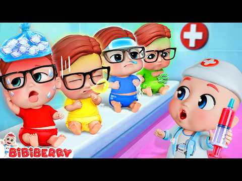 Five Little Pencils Got A Boo Boo | Doctor Checkup Song | Baby Song - Bibiberry Nursery Rhymes