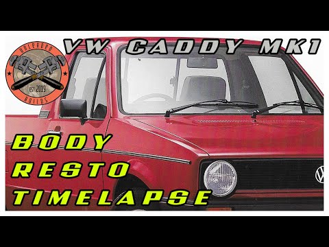 VW caddy mk1 body restoration 9 minute timelapse