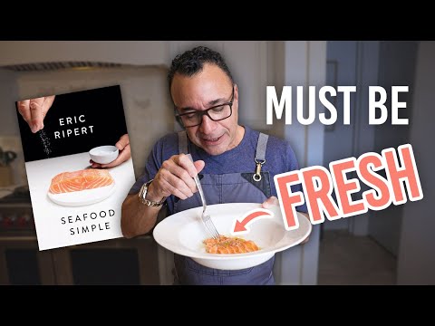 Cooking Eric Ripert’s Seafood Simple: Hamachi (I used Salmon) Crudo