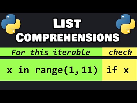 Learn Python LIST COMPREHENSIONS in 10 minutes! 📃