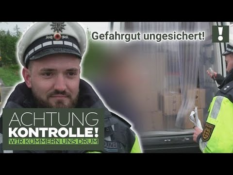 Gefahrgut UNGESICHERT! 🔥 Leicht entzündliche Ladung rutscht umher! | Achtung Kontrolle