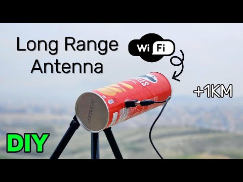 Get FREE WiFi from 1km Away! DIY Long Range WiFi Antenna Using Pringles (2.4Ghz)