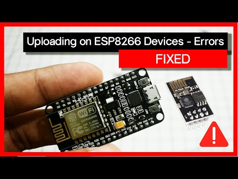 How to fix errors while uploading the program on the ESP8266 NodeMCU