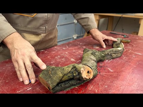 Talented Young Carpenter: Use Oddly Curved Tree Branches To Create A Highlight For The Table!