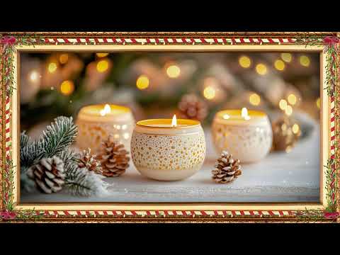 Winter Lights: Candles and Ornaments for a Magical Ambiance | 16 Stunning 4K Images for Your TV ✨