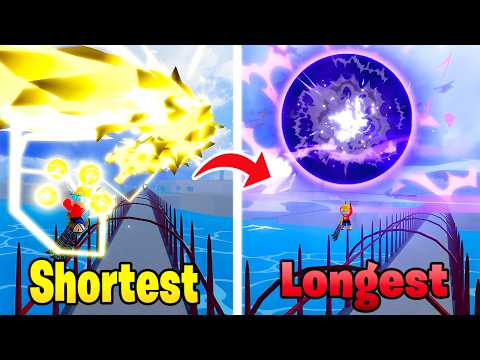 Shortest to Longest Fruit Attacks in Blox Fruits!